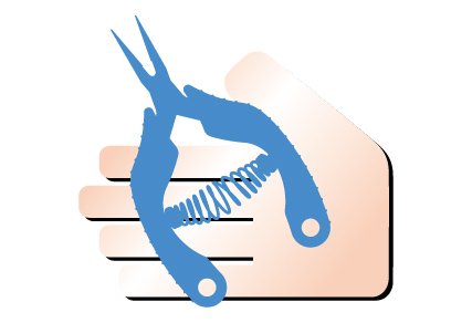 The handle is easy to grip and slip-resistant which reduces fatigue and makes it easier to hold, increasing work efficiency.