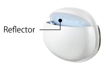 A specially coated reflector efficiently reflects ultraviolet light, enhancing insect attraction. Compared to models without a reflector, UV output is increased by 45%.